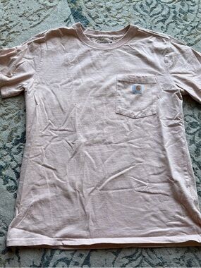 Carhartt Women's Short Sleeve Pocket Tee in Pale Blush